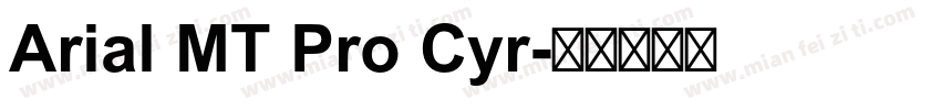 Arial MT Pro Cyr字体转换